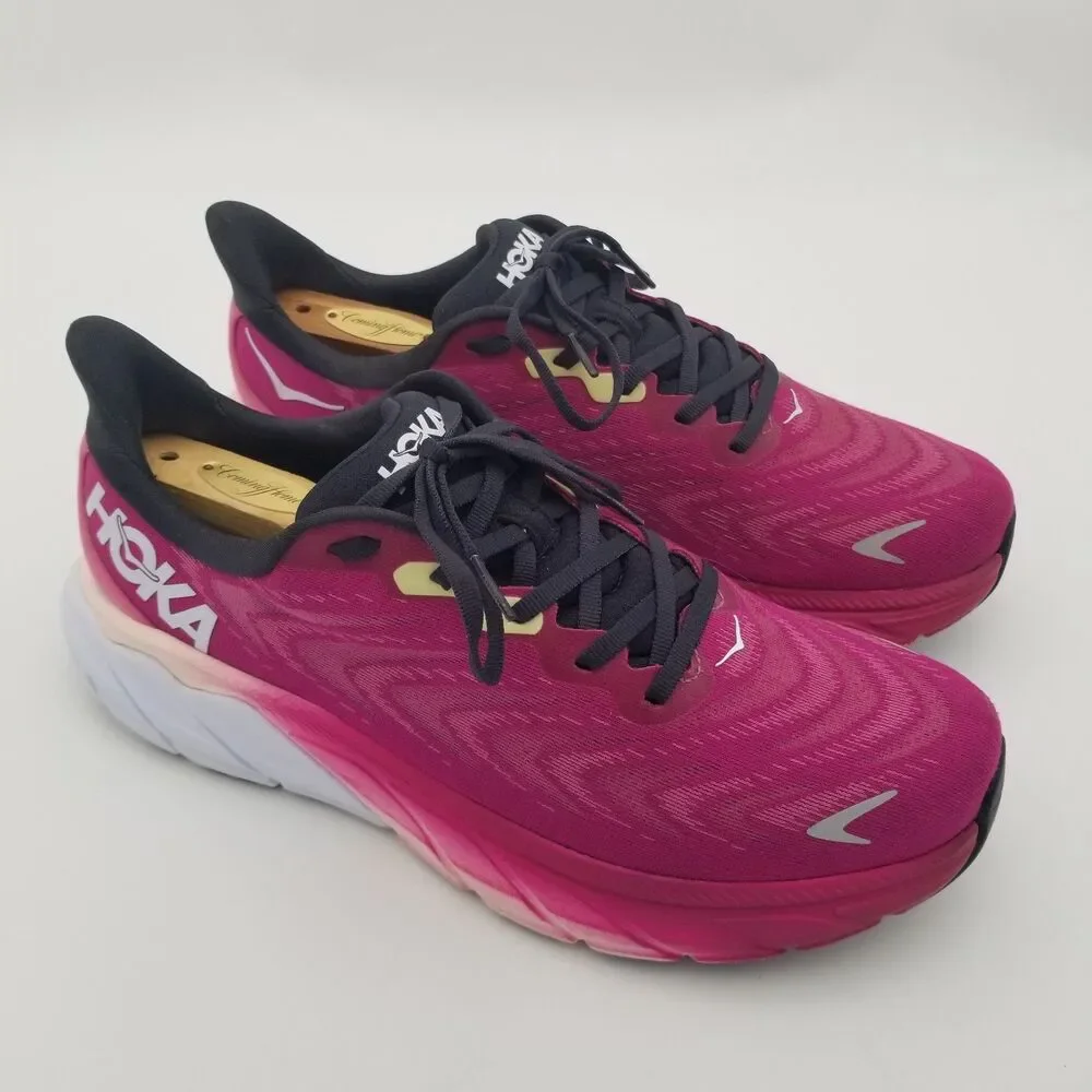 Hoka One One Arahi 6 Women's Running Sneaker Shoe Size 11B Festival Fuchsia/Ibis